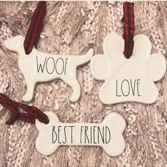 Rae Dunn Other - ORNAMENTS 🐶 Rae Dunn Doggie Ornaments - 3 Pack 🎄